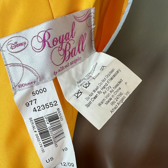 Disney x Alfred Angelo Formal Dress Belle of the Ball Prom Quincenara Size 10 - Picture 4 of 16